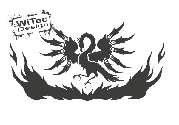 Phönix Autoaufkleber Feuervogel