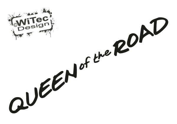Queen of the Road Autoaufkleber