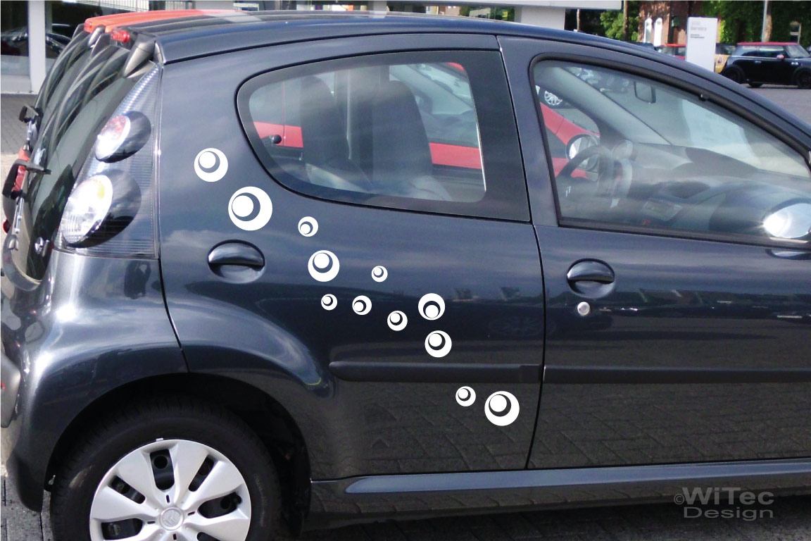 Autoaufkleber Retro Dots Kreise Sticker Auto Aufkleber Auto Aufkleber Retro Dots Kreise Autoaufkleber Tattoo