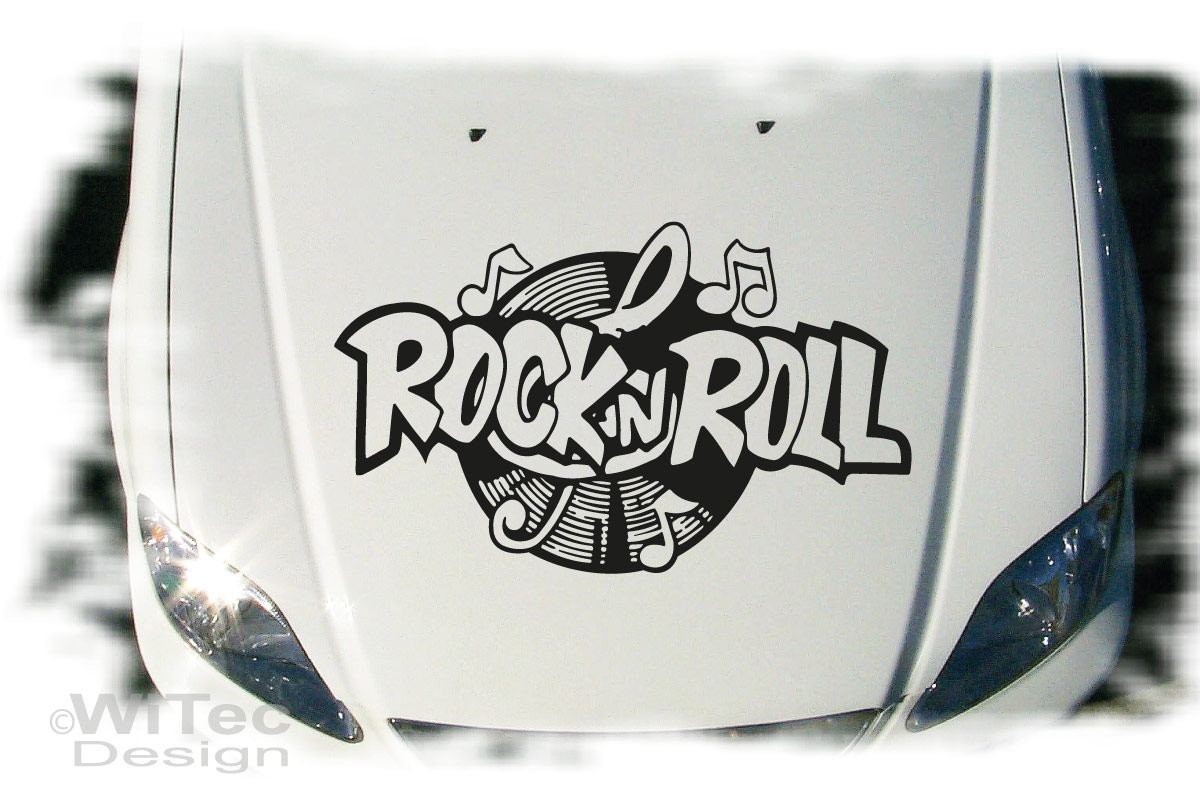 Autoaufkleber Rock`n Roll Auto Aufkleber Tattoo