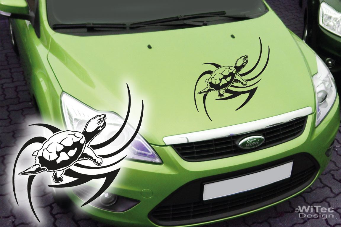 Autoaufkleber Schildkröte Turtle Auto Aufkleber Motorhaube Tattoo Autoaufkleber Schildkröte Turtle Auto Aufkleber Kopf Tattoo