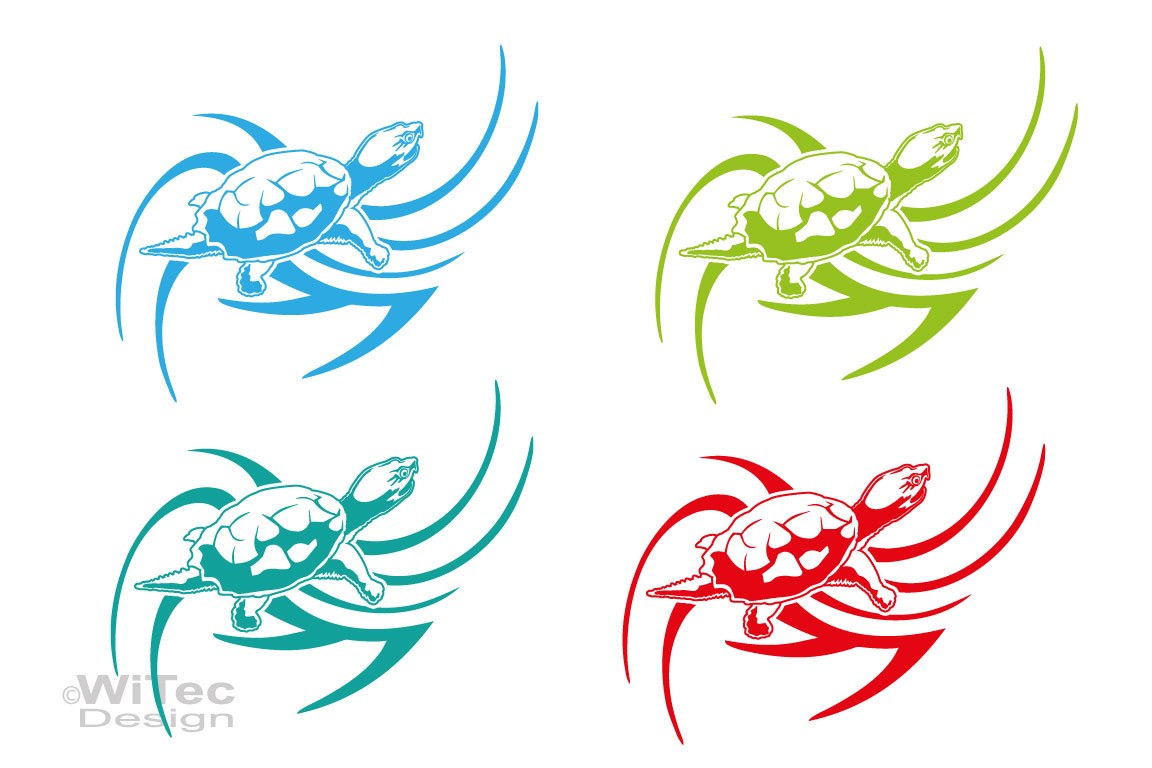 Auto Aufkleber Schildkröte Turtle Autoaufkleber Motorhaube Tattoo