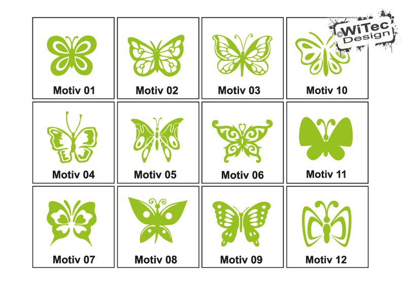 Autoaufkleber Schmetterling Auto Aufkleber Set
