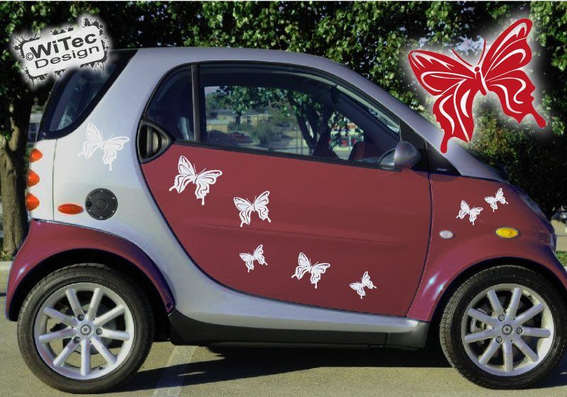 Schmetterlinge Hawaii Autoaufkleber Set