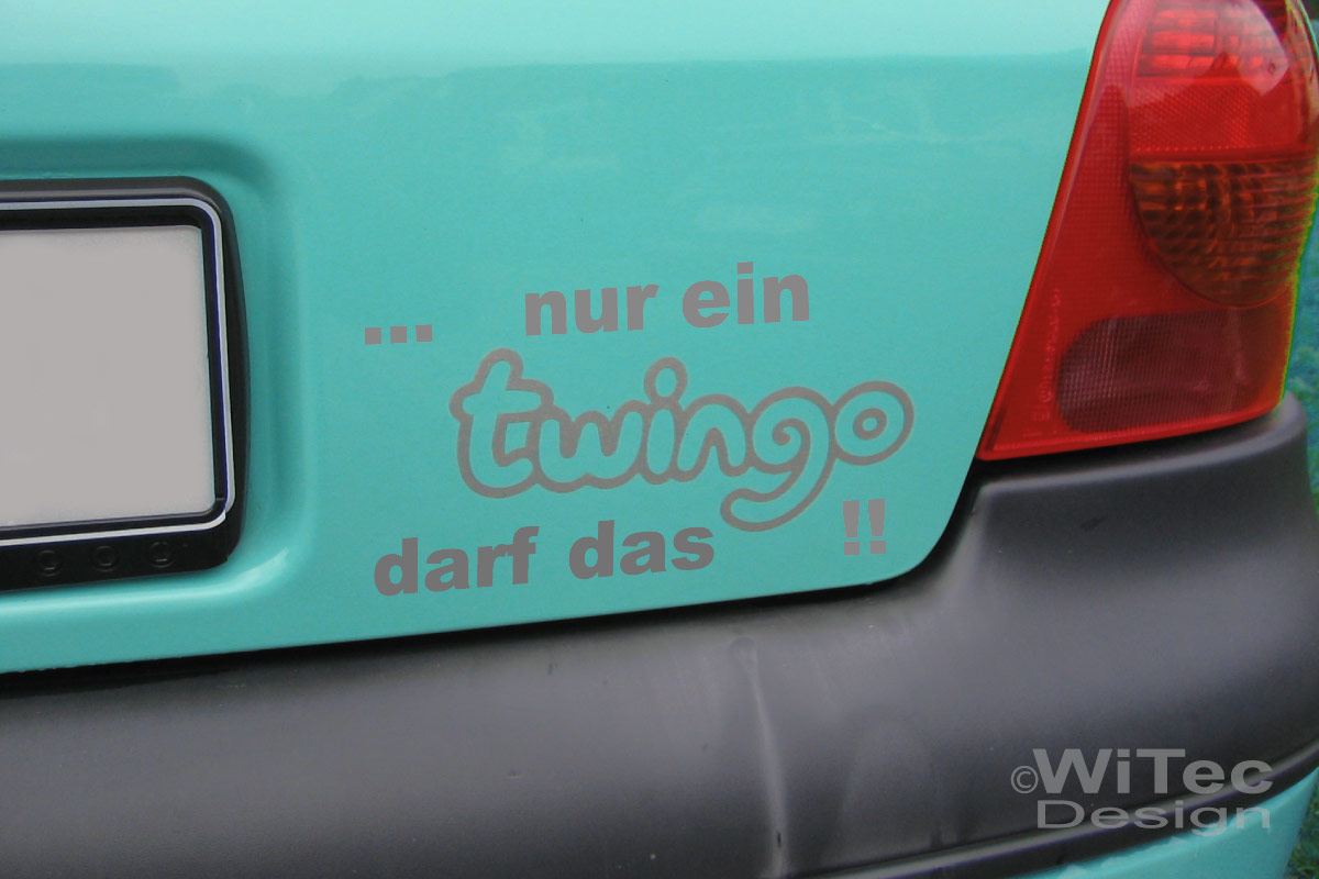 Twingo Wimpern Auto Aufkleber Autoaufkleber Sticker A1162