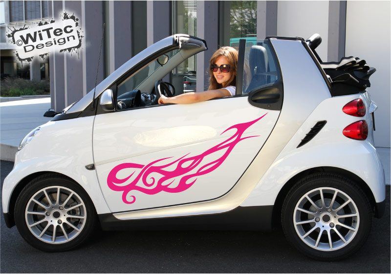 Autoaufkleber Tribal Seitenaufkleber Set für Smart