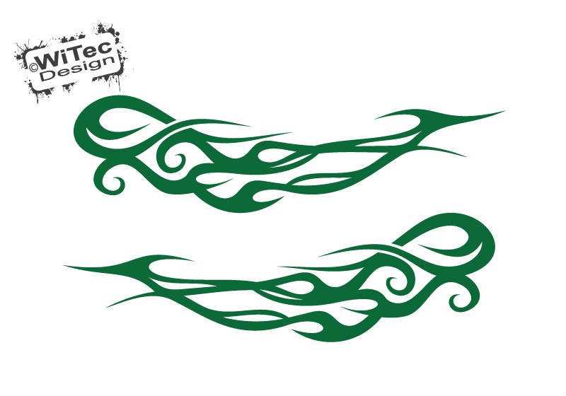 Autoaufkleber Tribal Seitenaufkleber Set für Smart