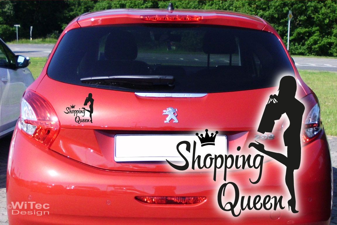 Shopping Queen Auto Aufkleber Autoaukleber Sticker