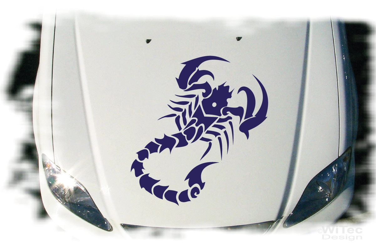 Auto Aufkleber Skorpion Autoaufkleber Motorhaube Tattoo