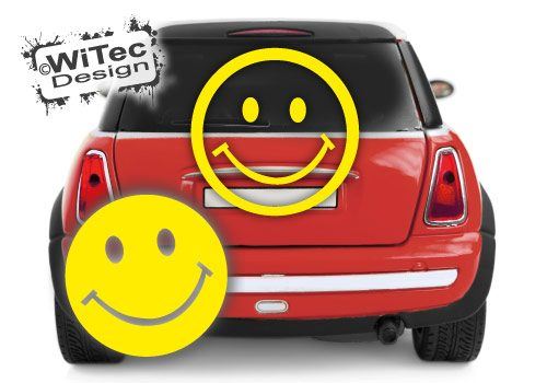 Smiley Aufkleber Set Auto Autoaufkleber Sticker