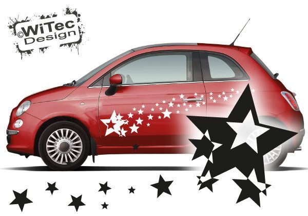 Stern Sterne Aufkleber Auto Autoaufkleber Sticker Stars Tattoo clickstick  A005