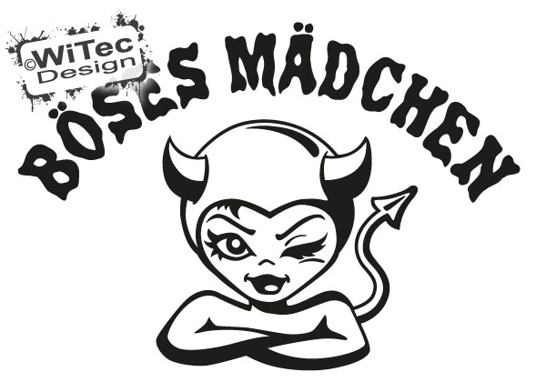 Autoaufkleber Böses Mädchen Teufel Auto Aufkleber Autoaufkleber Böses Mädchen Teufel Auto Aufkleber