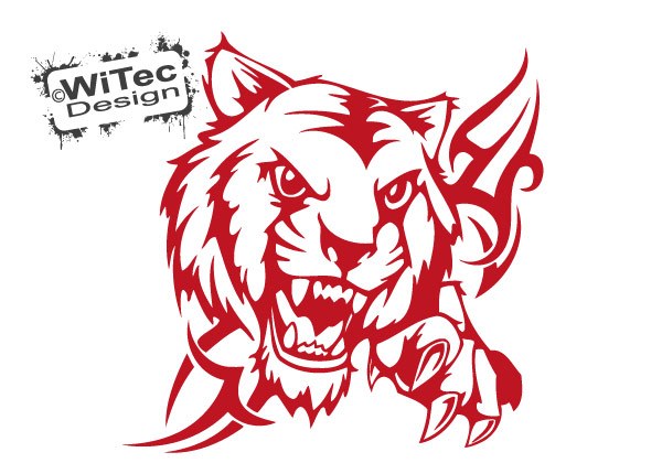 Autoaufkleber Tiger Tribal Auto Aufkleber Motorhaube