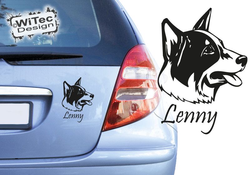 Australian Cattle Dog Autoaufkleber Blue Heeler Aufkleber Hundeaufkleber Australian Cattle Dog Autoaufkleber Blue Heeler Aufkleber Hundeaufkleber