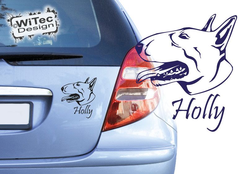 Bull Terrier Autoaufkleber Auto Aufkleber Bullterrier Hund Hundeaufkleber Bull Terrier Autoaufkleber Auto Aufkleber Bullterrier Hund Hundeaufkleber