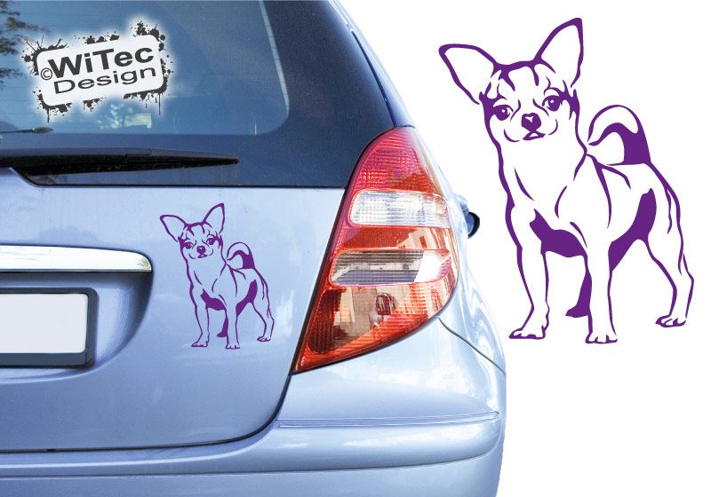 Chihuahua Autoaufkleber Chiwawa Aufkleber Hunde Rassehunde