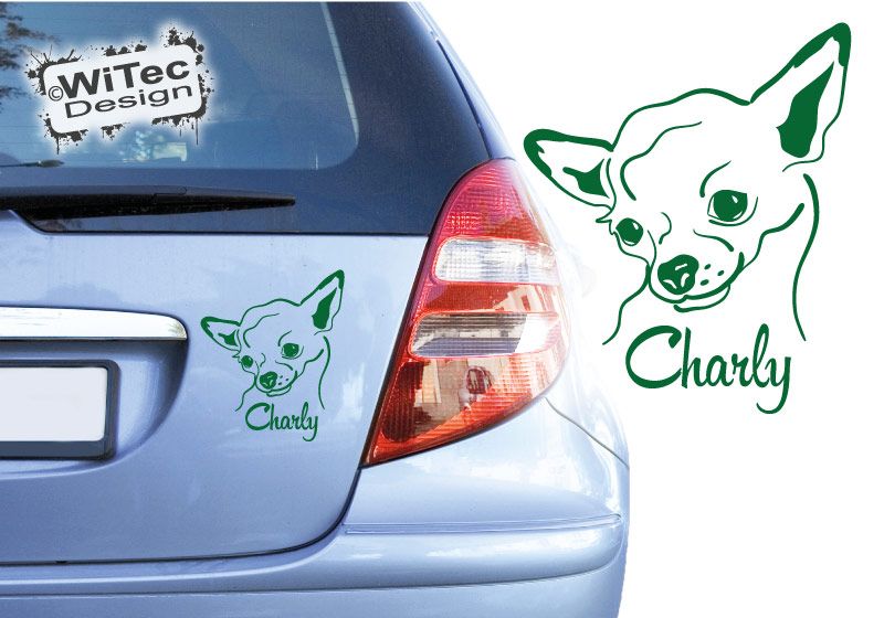 Chihuahua Autoaufkleber Chiwawa Aufkleber Hunde Rassehunde Chihuahua Autoaufkleber Chiwawa Aufkleber Hunde Rassehunde