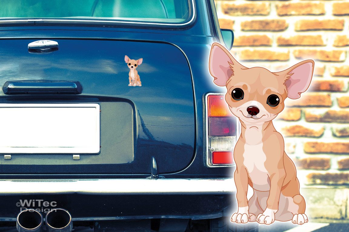 Chihuahua Hundeaufkleber Autoaufkleber Sticker Chihuahua Hundeaufkleber Autoaufkleber Sticker