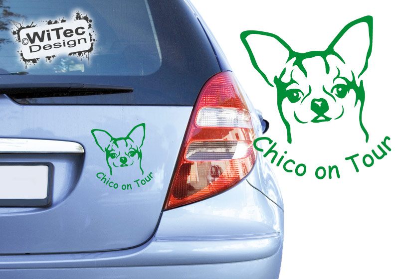 Chihuahua Autoaufkleber Name Auto Aufkleber Hundeaufkleber Chihuahua Autoaufkleber Name Auto Aufkleber Hundeaufkleber