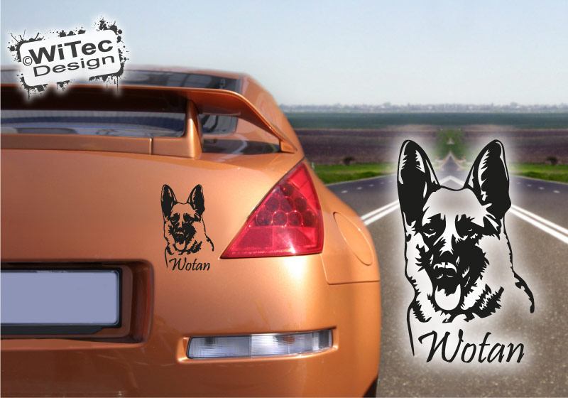 Deutscher Schäferhund Name Aufkleber Autoaufkleber Hunde