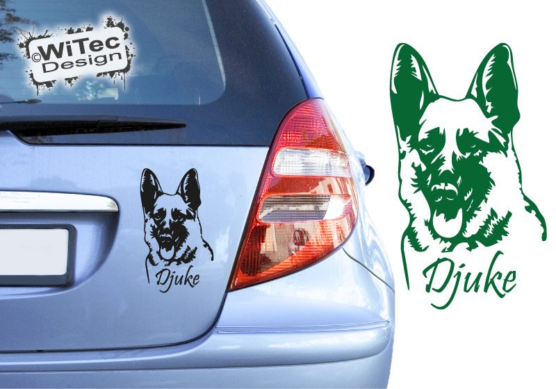 Deutscher Schäferhund Name Aufkleber Autoaufkleber Hunde