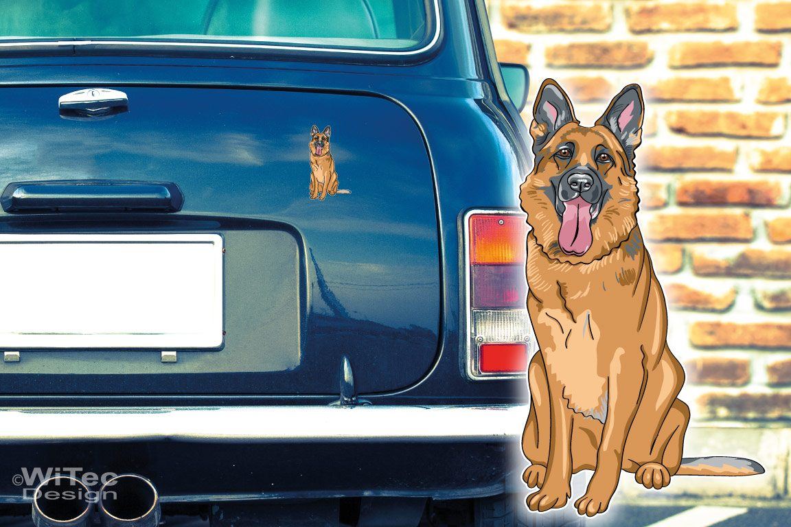Hundeaufkleber Deutscher Schäferhund Autoaufkleber Hundeaufkleber Deutscher Schäferhund Autoaufkleber