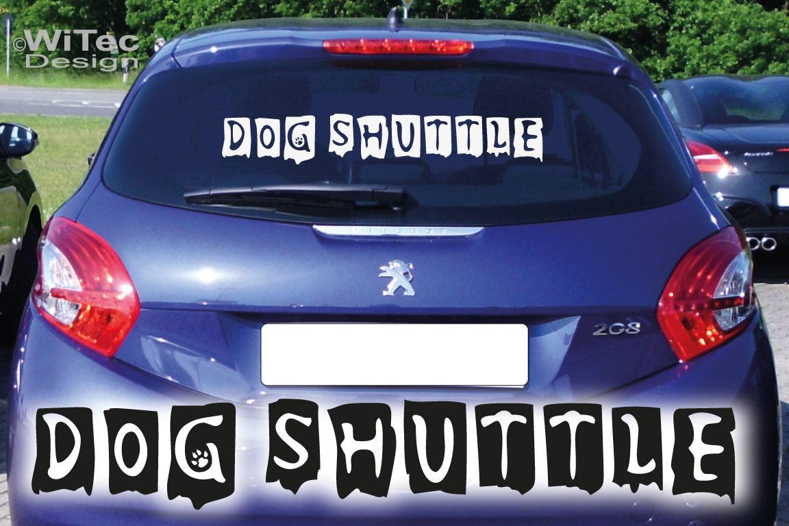 Hundeaufkleber DOG SHUTTLE Hunde Aufkleber