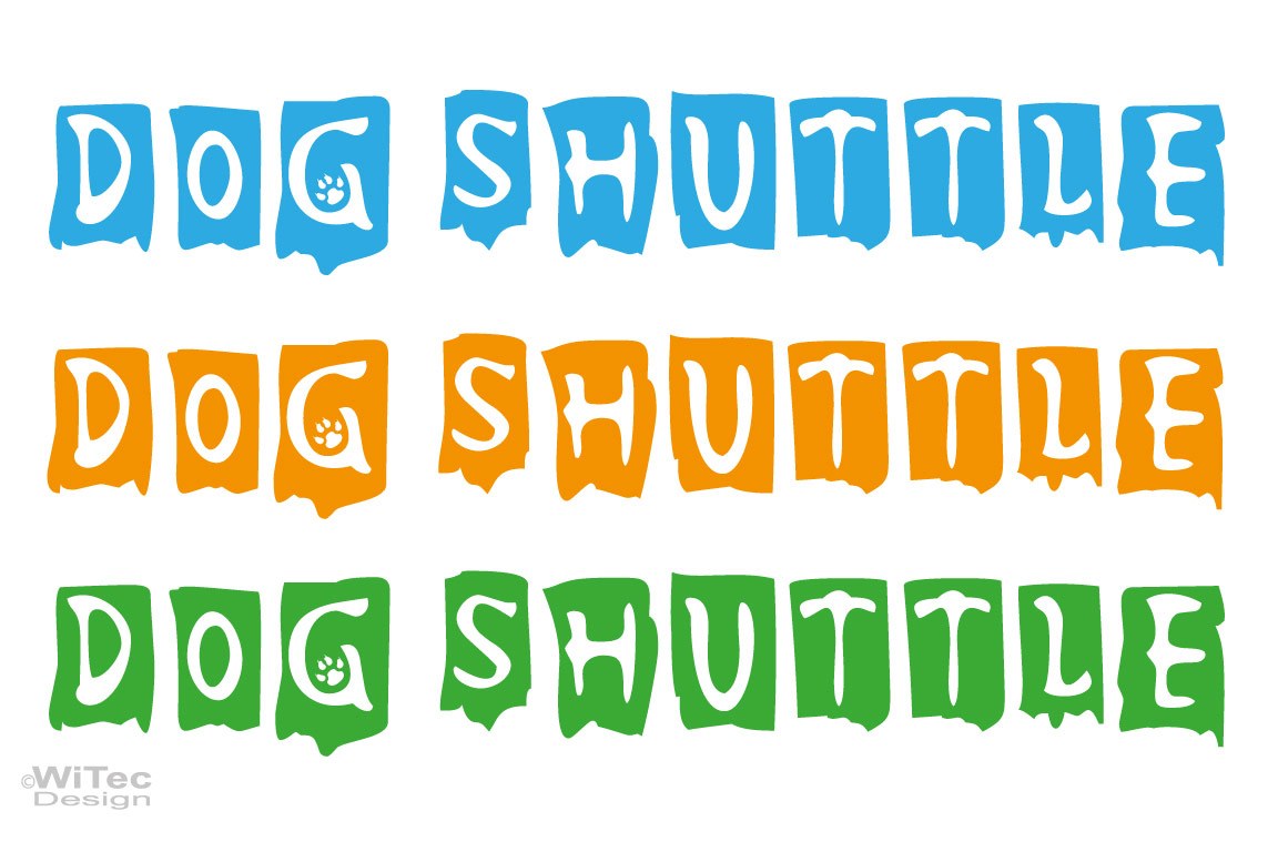 Hundeaufkleber DOG SHUTTLE Hunde Aufkleber Hundeaufkleber DOG SHUTTLE Hunde Aufkleber Auto