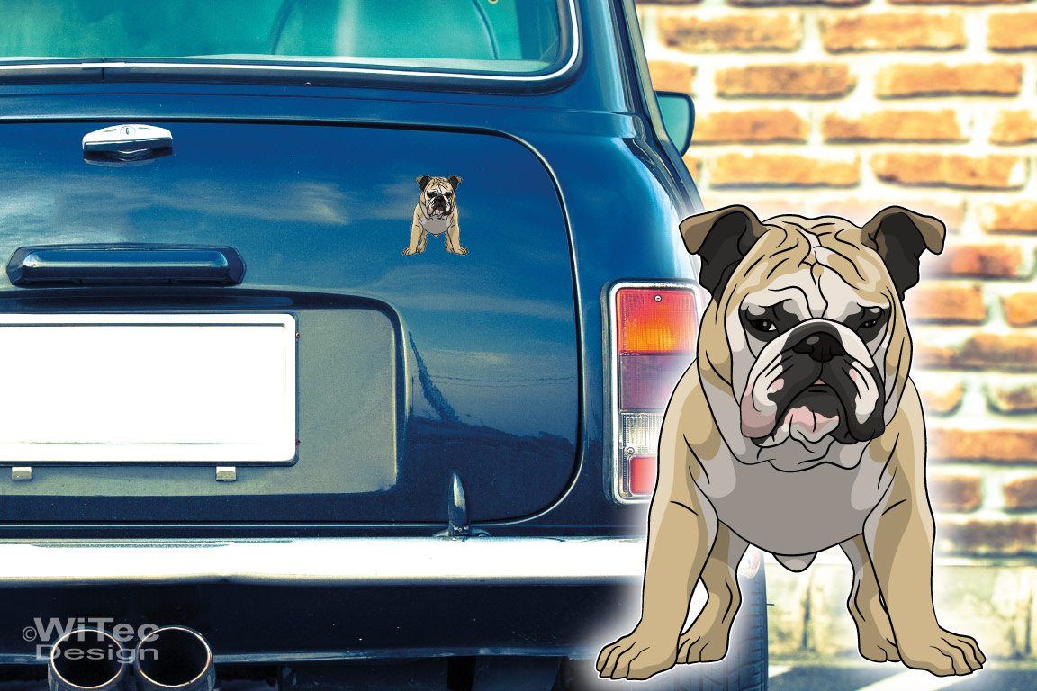 Hundeaufkleber Englische Bulldogge Autoaufkleber Sticker Hundeaufkleber Englische Bulldogge Auto Aufkleber Sticker