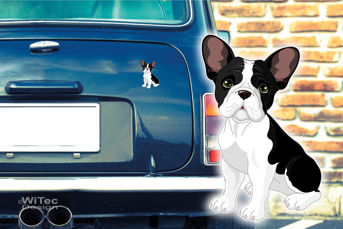 Hundeaufkleber Französische Bulldogge French Bulldog Hundeaufkleber Französische Bulldogge French Bulldog