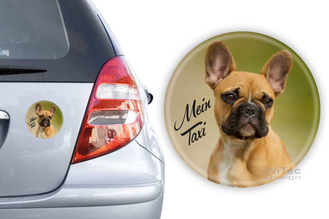 Hundeaufkleber Französische Bulldogge Auto Aufkleber Mein Taxi Hundeaufkleber Französische Bulldogge Mein Taxi Auto Aufkleber