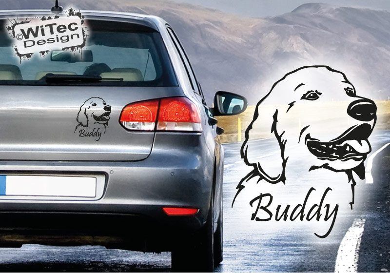 Golden Retriever Hundeaufkleber Autoaufkleber Aufkleber