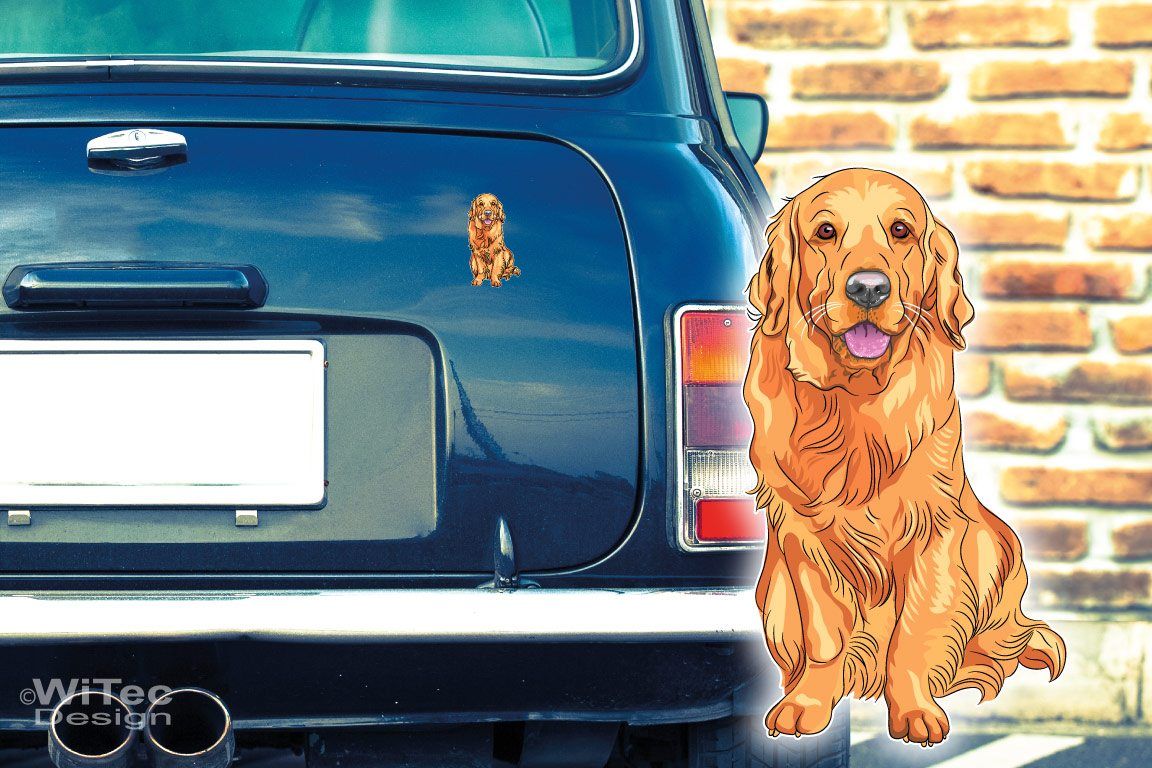Hundeaufkleber Golden Retriever Autoaufkleber Sticker Hundeaufkleber Golden Retriever Auto Aufkleber Sticker