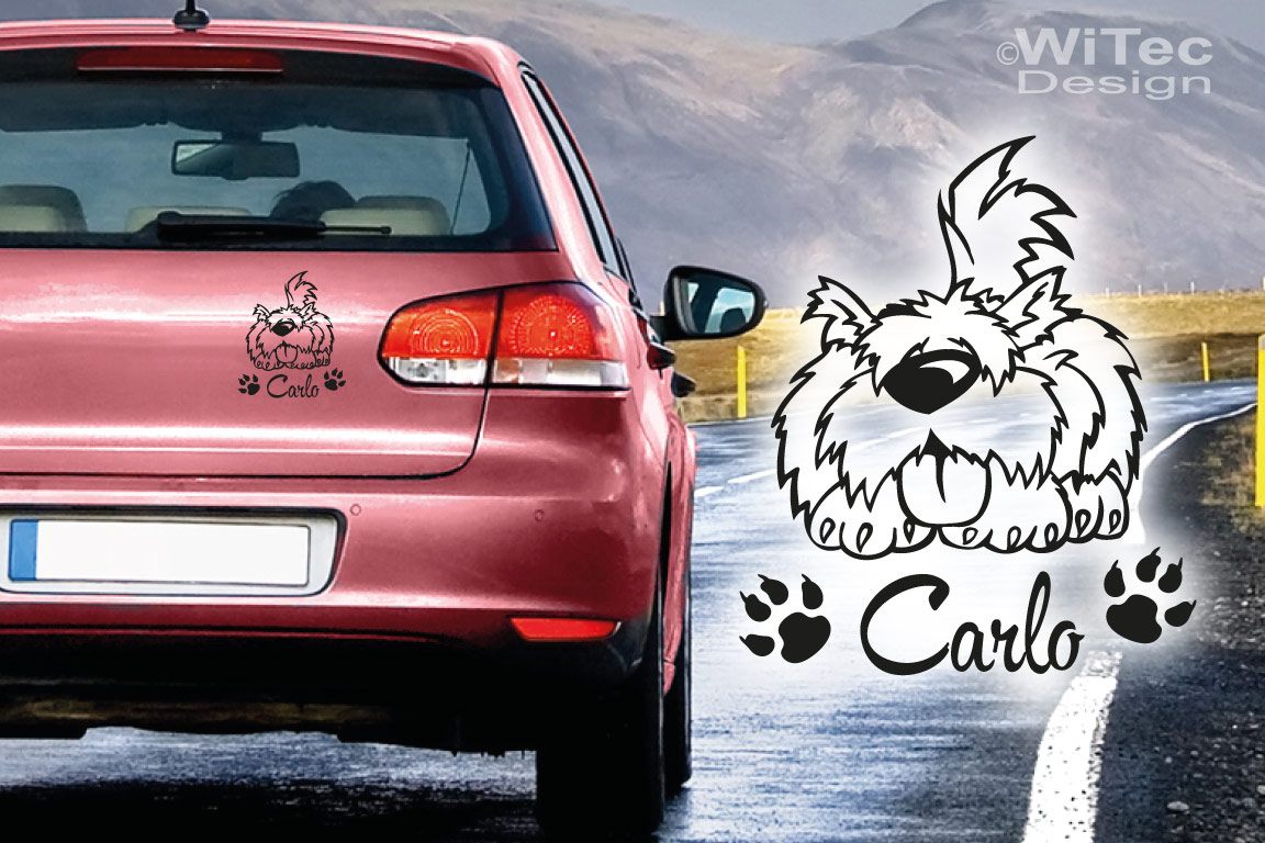 Autoaufkleber Hund Name Pfoten Hundeaufkleber Autoaufkleber Hund Name Pfoten Hundeaufkleber