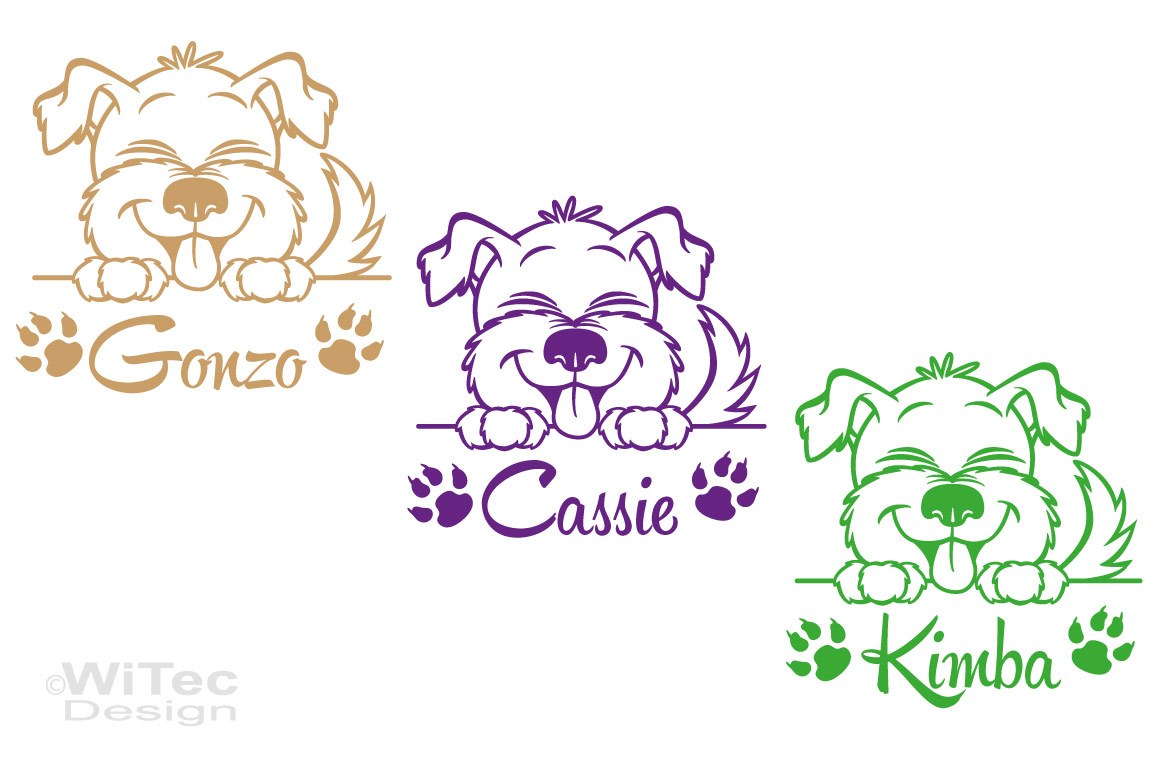 Hundeaufkleber Hund Name Pfoten Autoaufkleber Hundeaufkleber Hund Pfoten Name Auto Aufkleber