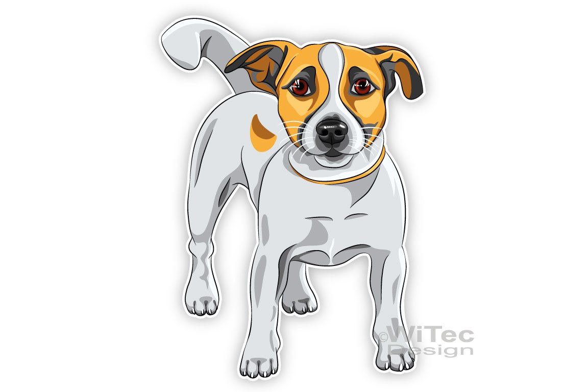 Hundeaufkleber Jack Russell Terrier Autoaufkleber Sticker Hundeaufkleber Jack Russell Terrier Autoaufkleber Sticker