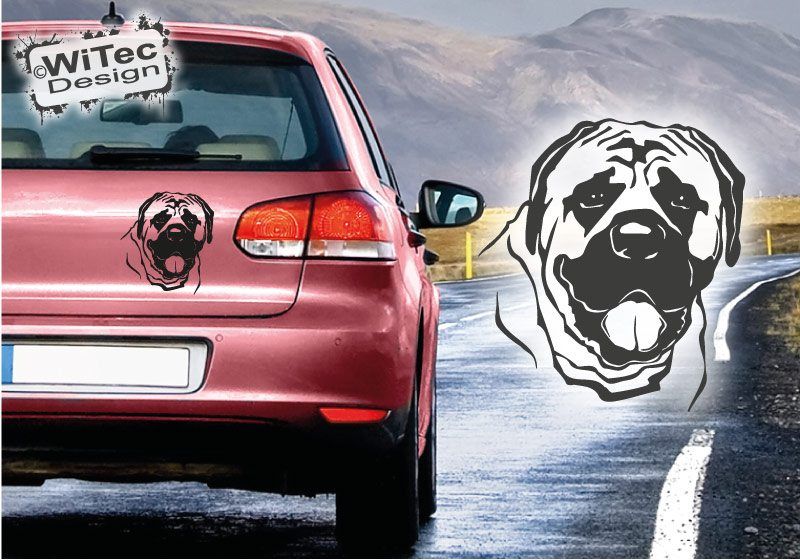 Mastiff Molosser Autoaufkleber Hunde Hundeaufkleber