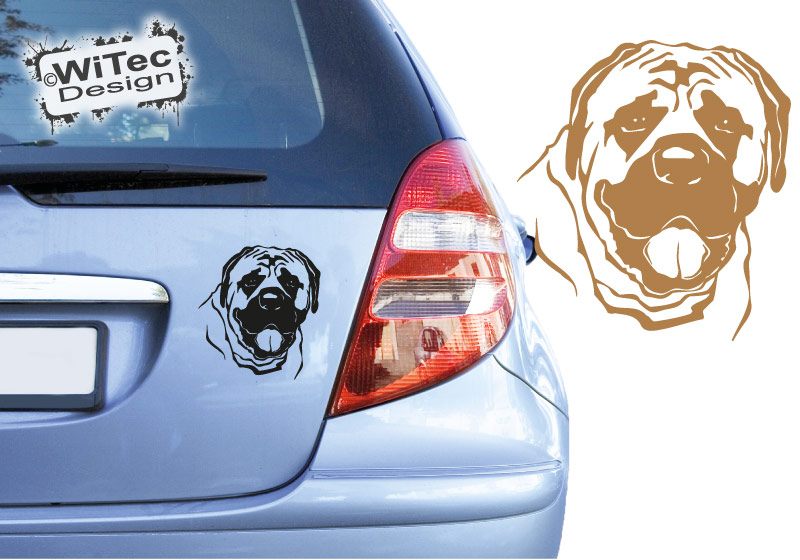 Mastiff Molosser Autoaufkleber Hunde Hundeaufkleber