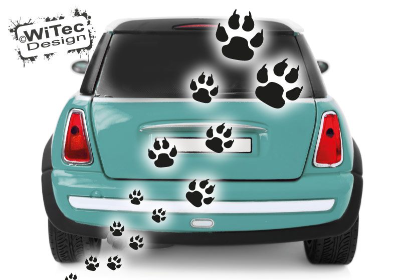 Hundeaufkleber Hundepfoten Autoaufkleber Aufkleber