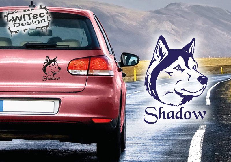Siberian Husky Autoaufkleber Name Hundeaufkleber Auto Aufkleber