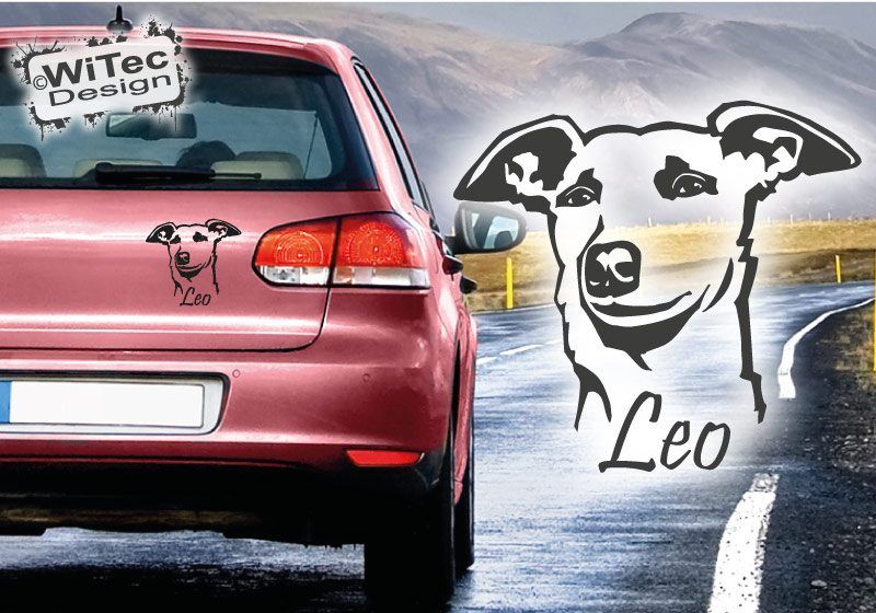 Hundeaufkleber Whippet Name Auto Aufkleber Autoaufkleber Hund Hundeaufkleber Whippet Name Auto Aufkleber Autoaufkleber Hund