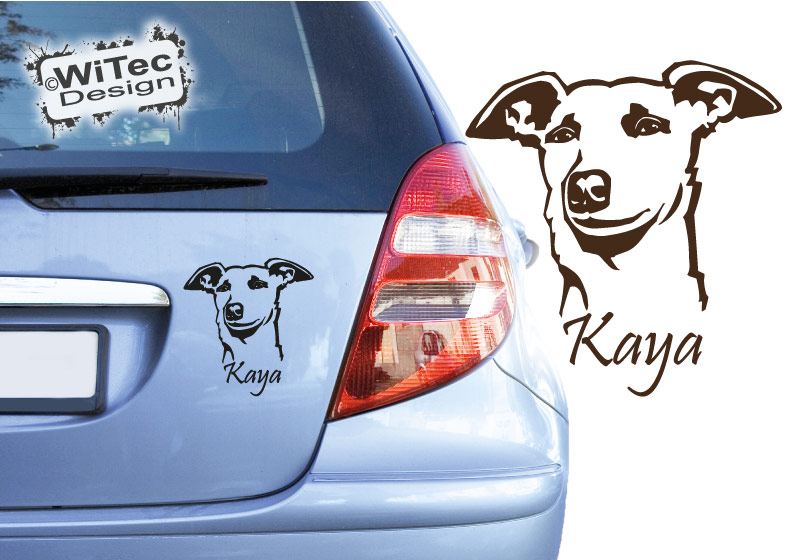 Hundeaufkleber Whippet Name Auto Aufkleber Autoaufkleber Hund Hundeaufkleber Whippet Name Auto Aufkleber Autoaufkleber Hund
