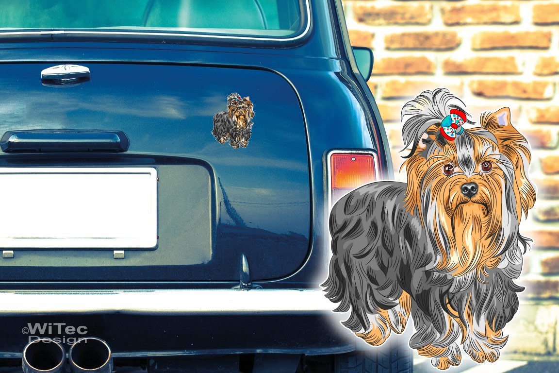 Hundeaufkleber Yorkshire Terrier Autoaufkleber Sticker Hundeaufkleber Yorkshire Terrier Autoaufkleber Sticker