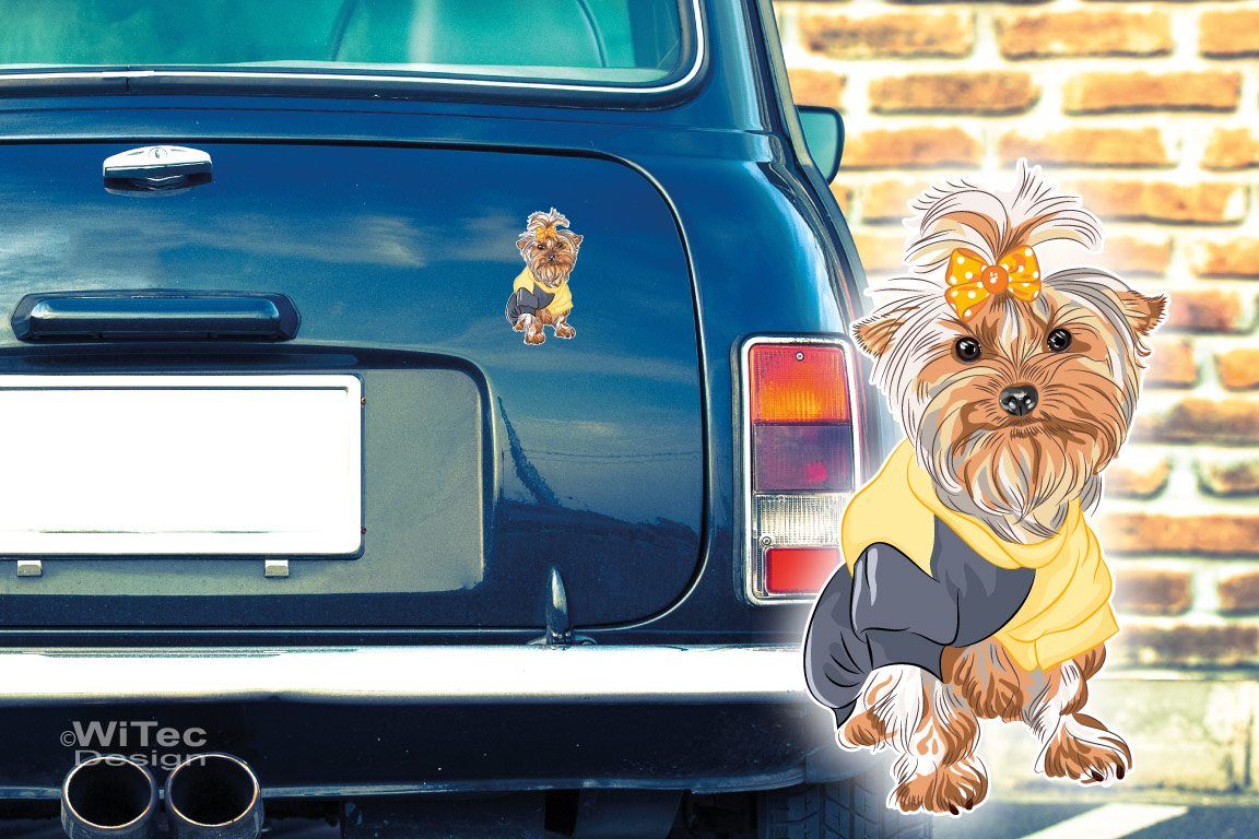 Hundeaufkleber Yorkshire Terrier Autoaufkleber Sticker Hundeaufkleber Yorkshire Terrier Autoaufkleber Sticker