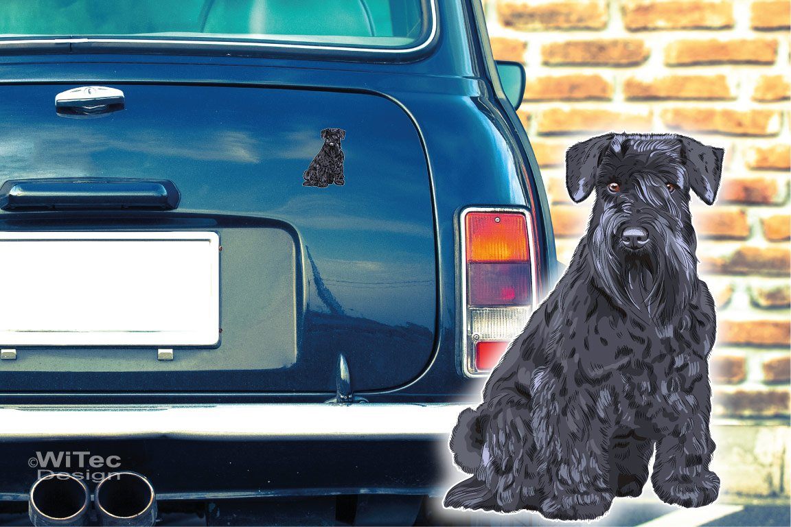 Hundeaufkleber Zwergschnauzer Schnauzer Autoaufkleber Sticker