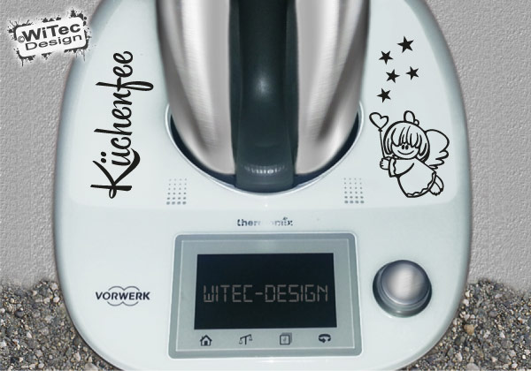 Küchenfee Engel Sterne Aufkleber für Thermomix TM5 Küchenfee Engel Sterne Aufkleber für Thermomix TM5