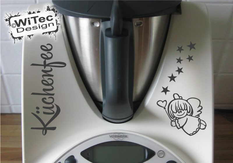 Thermomix Aufkleber Engel Sterne Küchenfee Dekoaufkleber für Thermomix TM31 TM 31