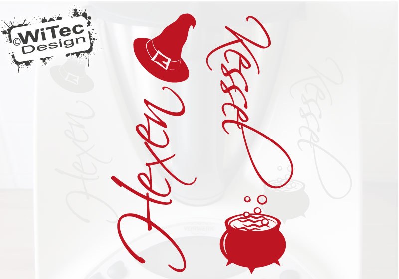 Thermomix Aufkleber Hexen Kessel für Thermomix TM31 TM 31 Thermomix Aufkleber Hexen Kessel für Thermomix TM31 TM 31