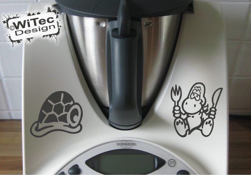 Thermomix Aufkleber Schildkröte Turtle Dekoaufkleber für Thermomix TM31