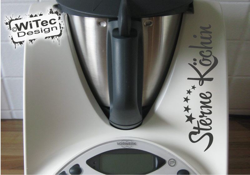 Thermomix Aufkleber Sterne Köchin Dekoaufkleber für Thermomix TM31 TM 31 Thermomix Aufkleber Sterne Köchin Dekoaufkleber für Thermomix TM31 TM 31
